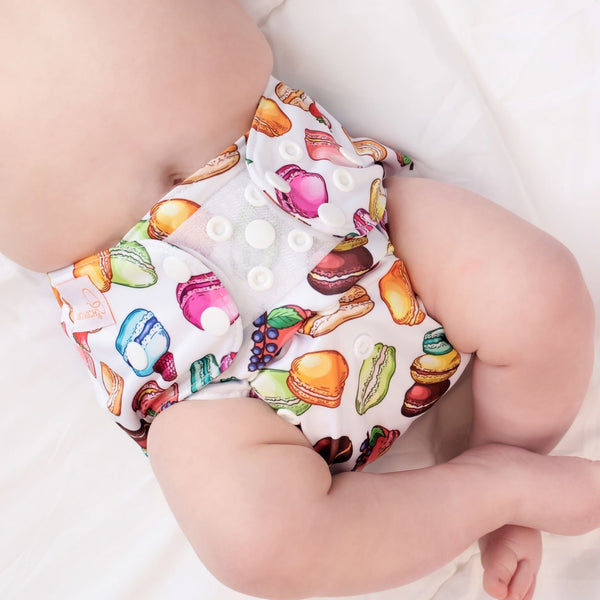 Beginner Reusable Cloth Nappy Set (4x + Pod) - Monarch