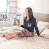 Adults Bamboo Pyjamas | Down Under (Navy)