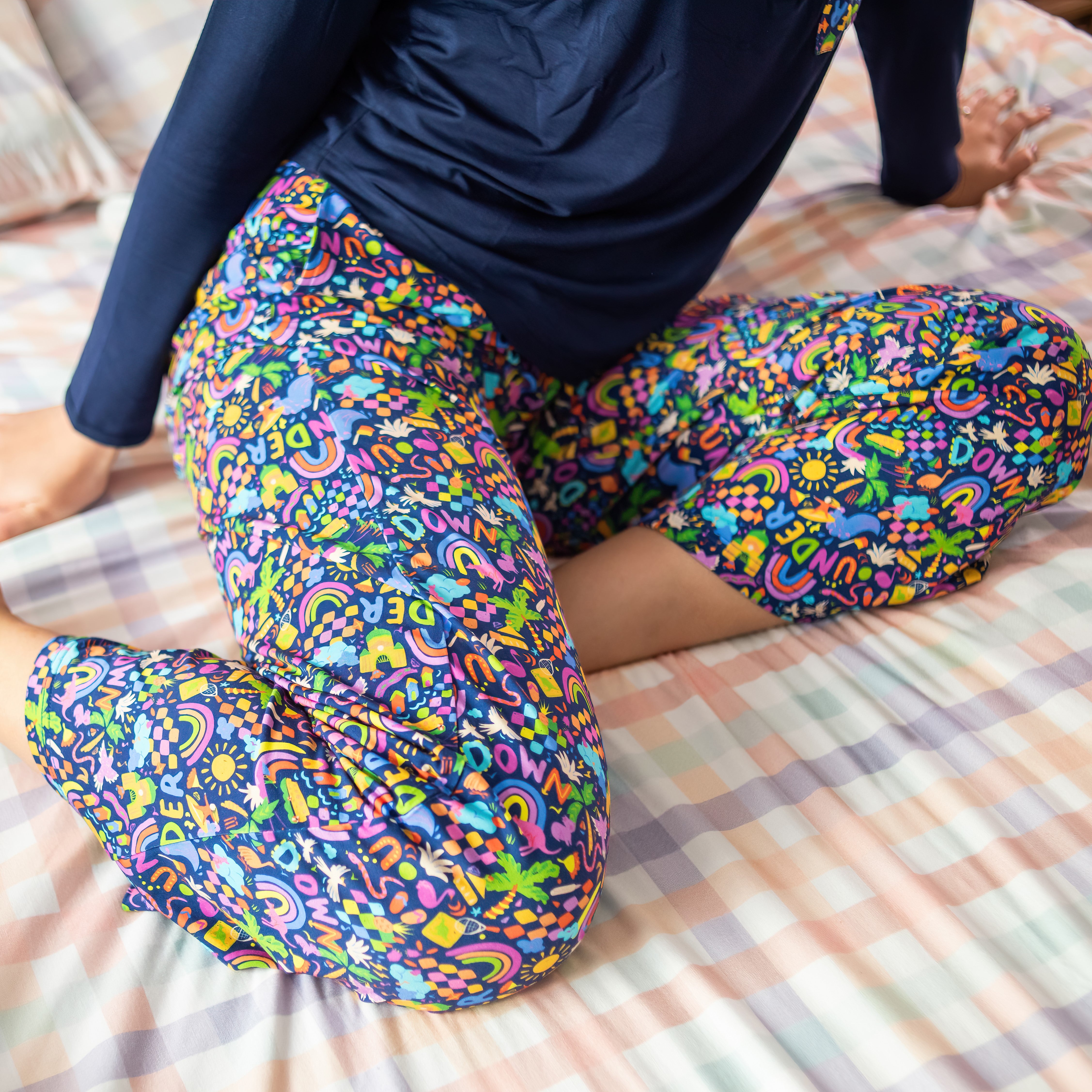Adults Bamboo Pyjamas | Down Under (Navy)