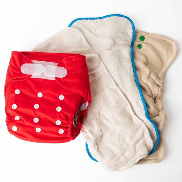 Ultimate Wipeable Cloth Nappy V1.0 | Ruby Red