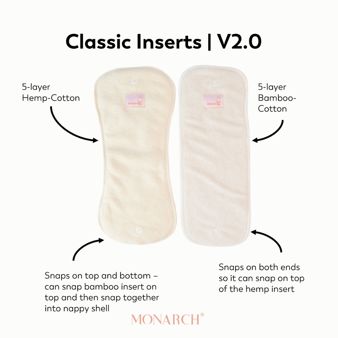 Classic Reusable Cloth Nappy | Inserts