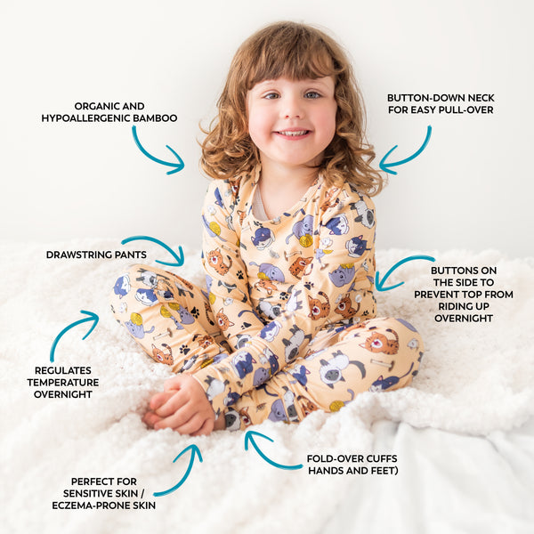 Kids Bamboo Pyjamas - Blast Off