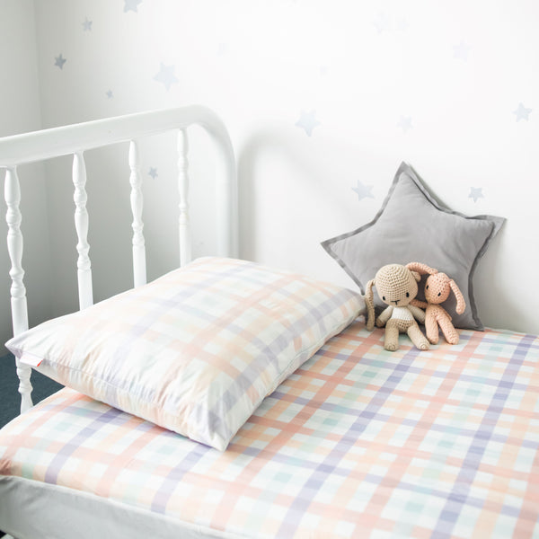 No-Leak Bamboo Pillow Case | Spring Gingham