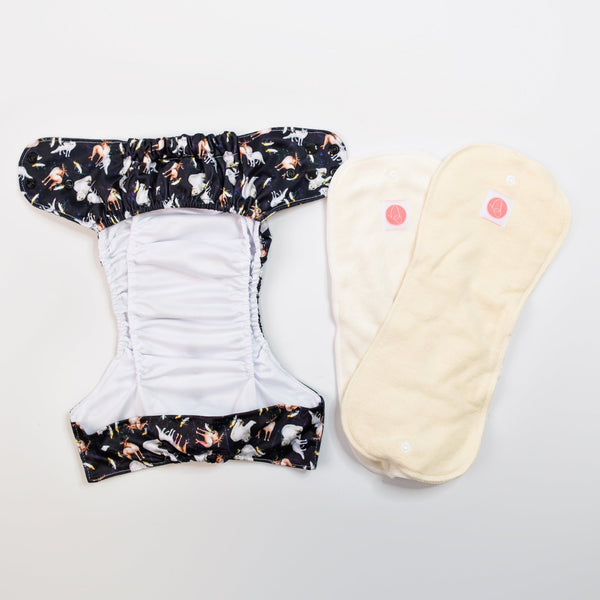 Classic Reusable Cloth Nappy 2.0 | Disco Bears - Monarch