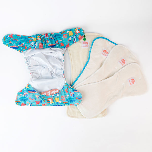 Ultimate Wipeable Cloth Nappy | Ellie Whittaker - Big Things - Monarch