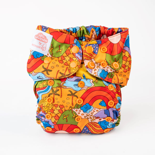 Classic Reusable Cloth Nappy 2.0 | Ellie Whittaker - Sunburst Country - Monarch