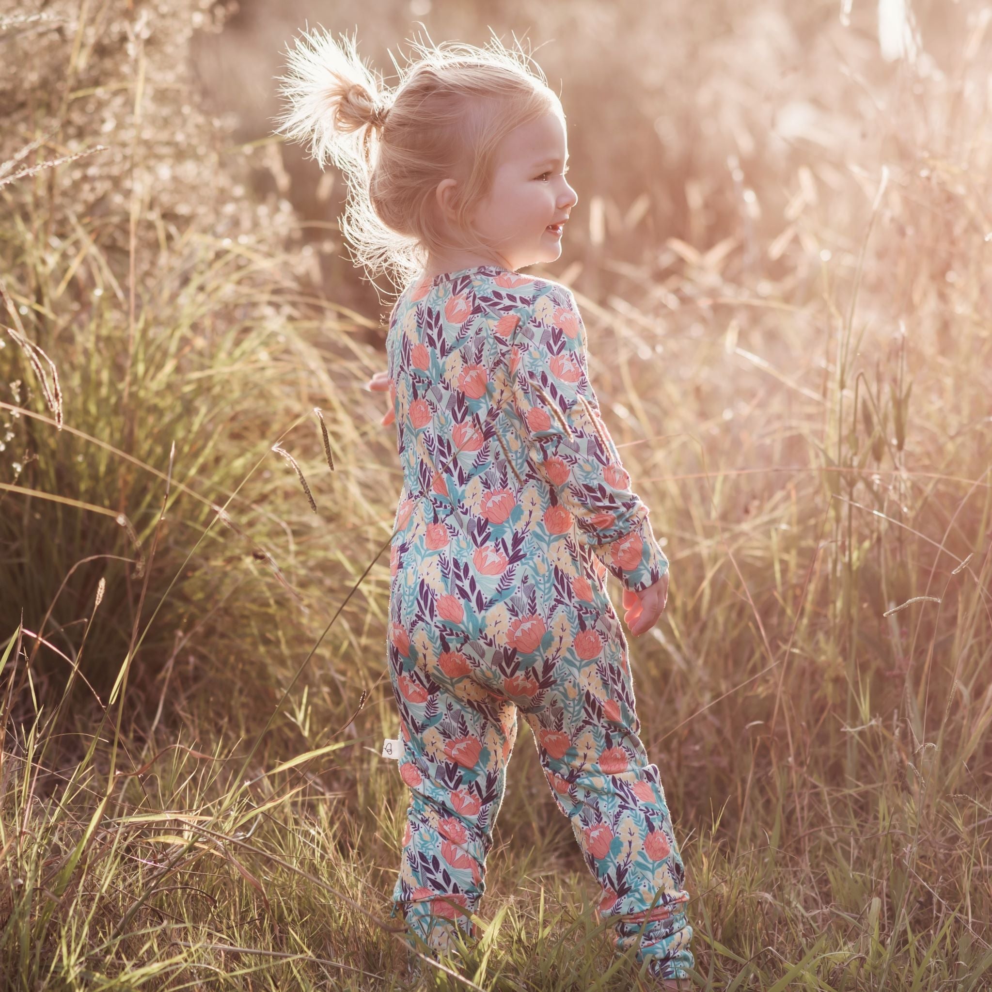 Bamboo Romper (Bootysuit) 2.0 | Imaginatives - Long Sleeved - Monarch