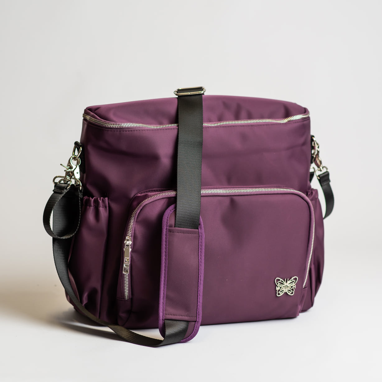 [SECONDS] 4-in-1 Nappy Backpack | Mulberry - Monarch
