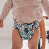 Alcmena | V3.5 Snap & Wipe Cloth Nappy | Fern Down For What - Monarch